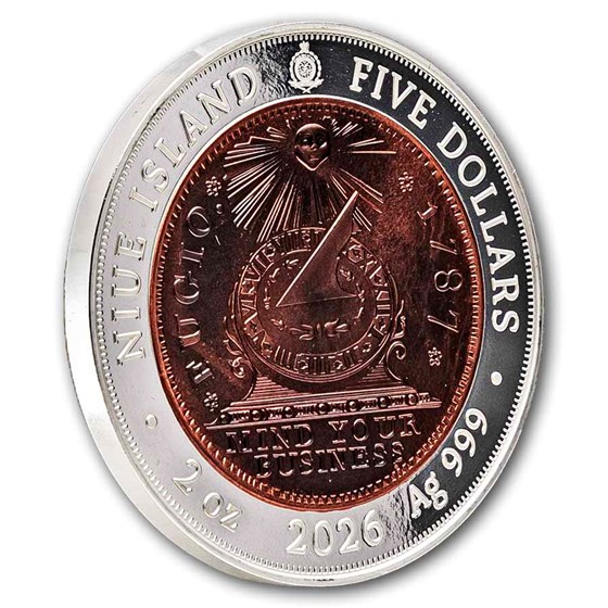 2026 Niue 2 oz Silver Greatest U.S. Coins: 1787 Fugio Cent