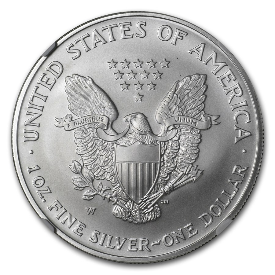 2006-W Burnished Silver Eagle MS-70 NGC (Silver Dollar Set)