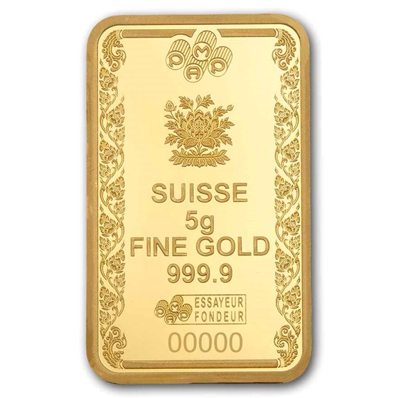 5 gram Gold Bar - PAMP Suisse Buddha (In Assay w/ Sleeve)