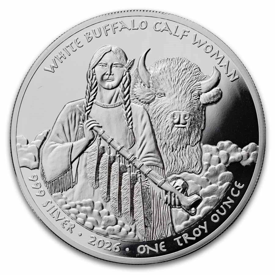 2026 Sioux Nation 1 oz Silver White Buffalo Calf Woman