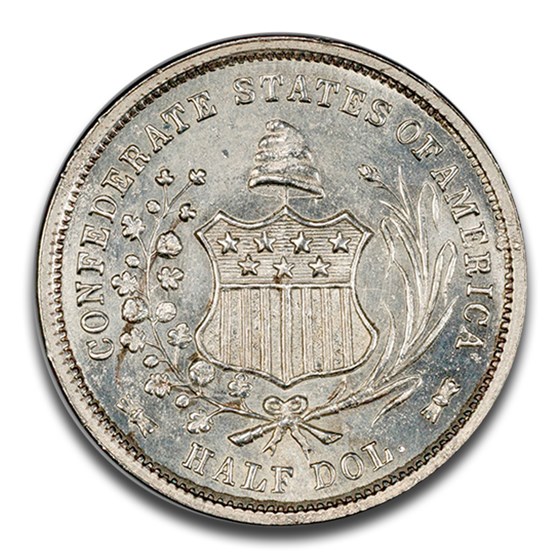 1861 Confederate States of America 50¢ Restrike MS-64 PCGS