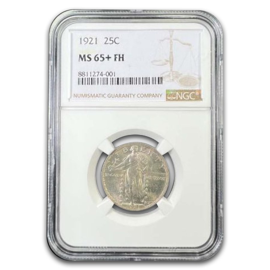1921 Standing Liberty Quarter MS-65+ NGC (FH)