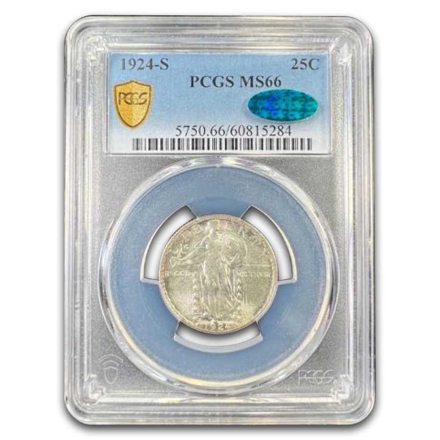 1924-S Standing Liberty Quarter MS-66 PCGS CAC