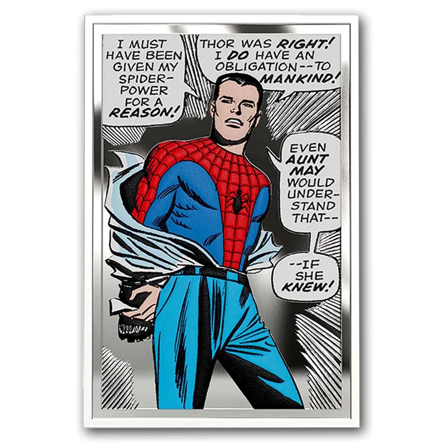 2026 Niue 1 oz Silver $2 Marvel: Spider-Man Power, Duty & Choice 2026 Niue 1 oz Silver $2 Marvel: Spider-Man Power, Duty & Choice