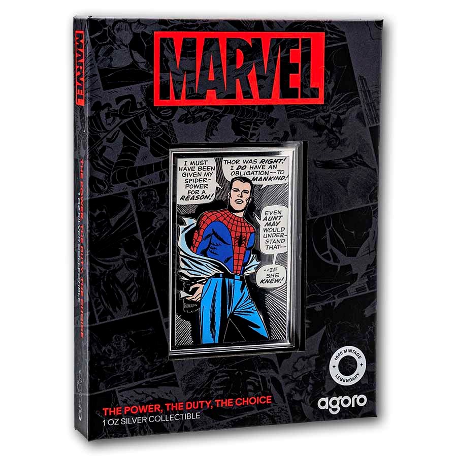 2026 Niue 1 oz Silver $2 Marvel: Spider-Man Power, Duty & Choice