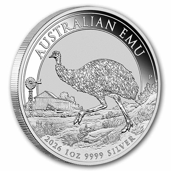 2026 Australia 1 oz Silver Emu BU