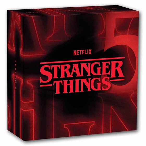 2026 TUV 1 oz Silver Colorized Stranger Things Season 5 Coin Box