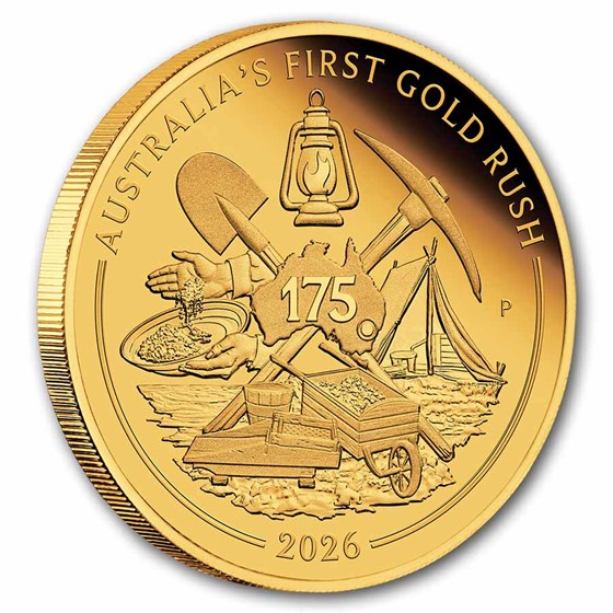 2026 AUS 1 Gold 175th Ann. of Australia's First Gold Rush Proof