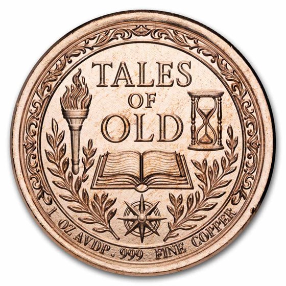 1 oz Copper Round - Tales of Old: Bigfoot