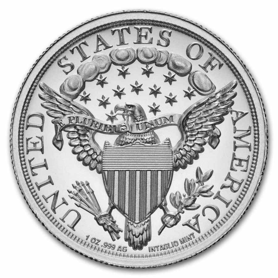 1 oz Silver High Relief Round - 1804 Dollar