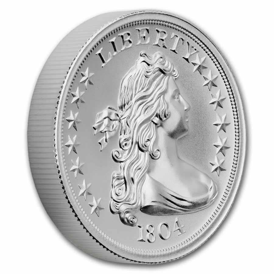 1 oz Silver High Relief Round - 1804 Dollar