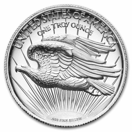 1 oz Silver High Relief Round - Saint-Gaudens