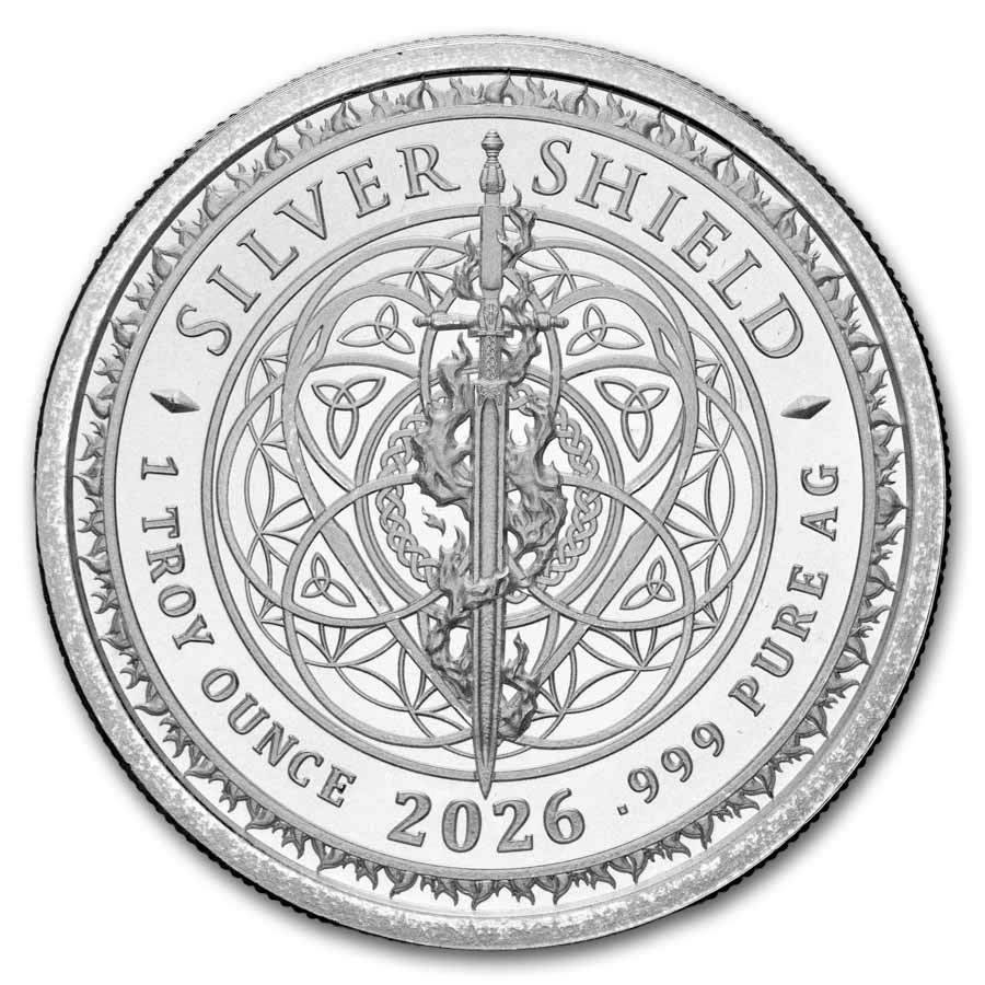 2026 1 oz Silver Shield Round - Freedom Girl