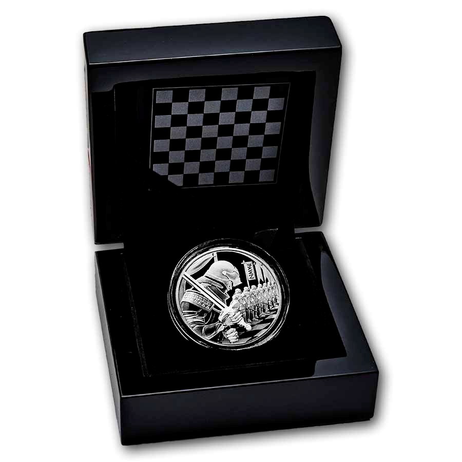 2026 Niue 1 oz Silver Chess Pawn Black Proof (with Box & COA)