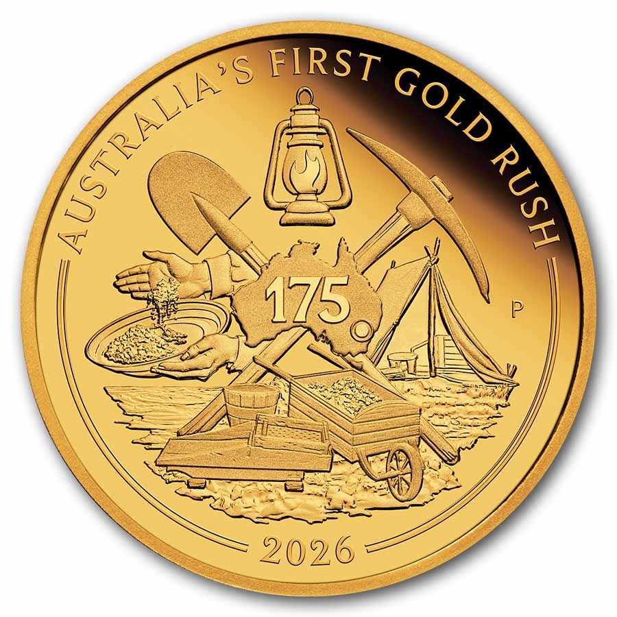 2026 AUS 1/4 Gold 175th Ann. of Australia's First Gold Rush Proof