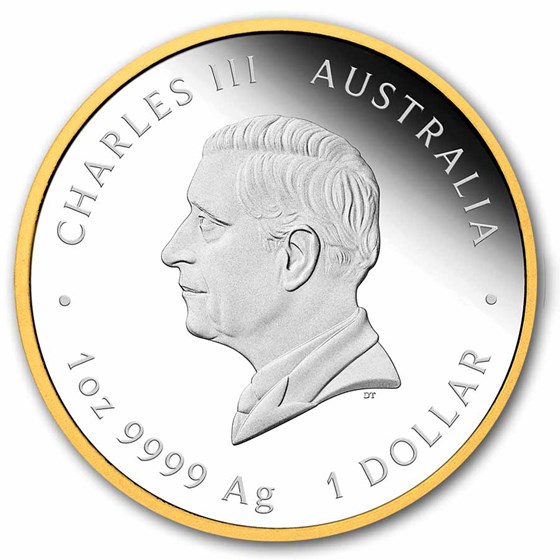 2026 AUS 1 oz Ag 175th Ann.of Australia's 1st Gold Rush Gilded