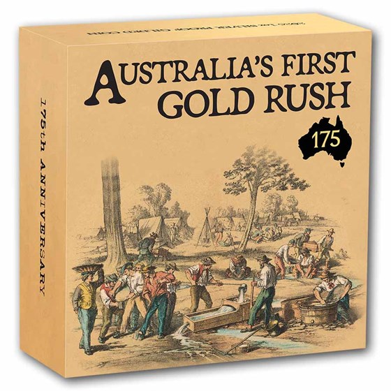 2026 AUS 1 oz Ag 175th Ann.of Australia's 1st Gold Rush Gilded