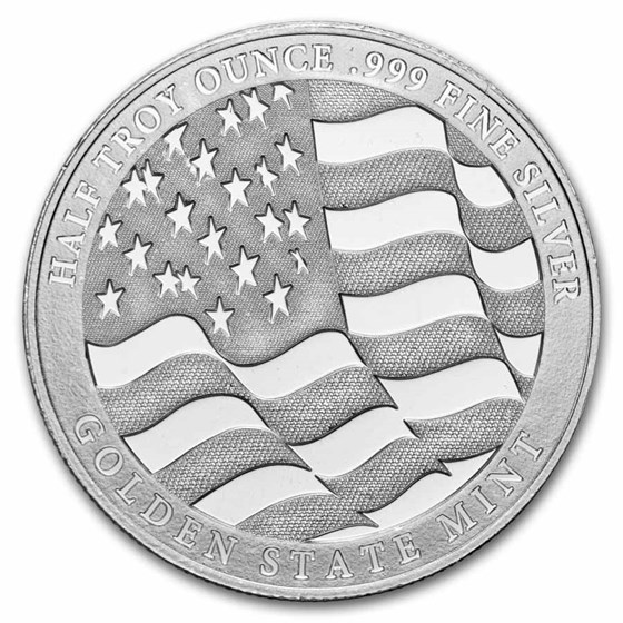 1/2 oz Silver Round - Eagle (Strength, Freedom, &amp; Pride)