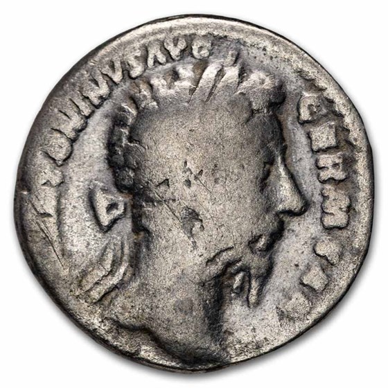 Roman Silver Denarius Marcus Aurelius (161-180 AD) VG-F (Random)