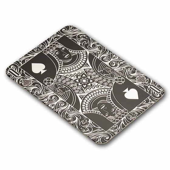 2026 PAMP 1 oz Silver Queen of Spades Shaped Coin