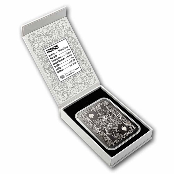 2026 PAMP 1 oz Silver Queen of Spades Shaped Coin