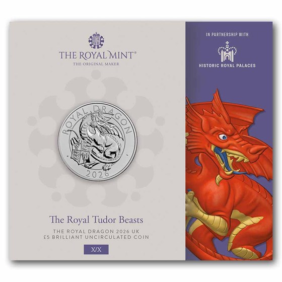 2026 GB Royal Tudor Beasts The Royal Dragon BU (w/ Display Card)