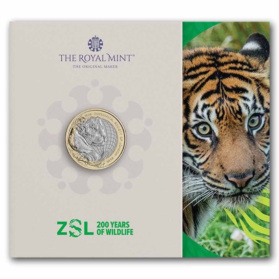2026 GB 200 Yrs of Zoological Society of London £2 BU coin