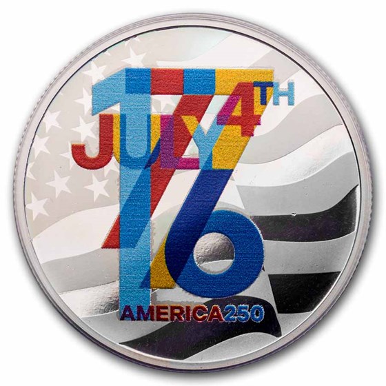 1 oz Silver Round - America250™ Colorized (TEP)