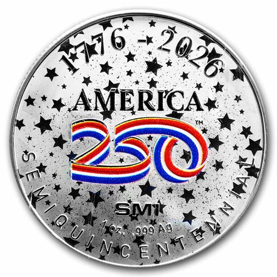 1 oz Silver Round - America250™ Colorized (TEP)