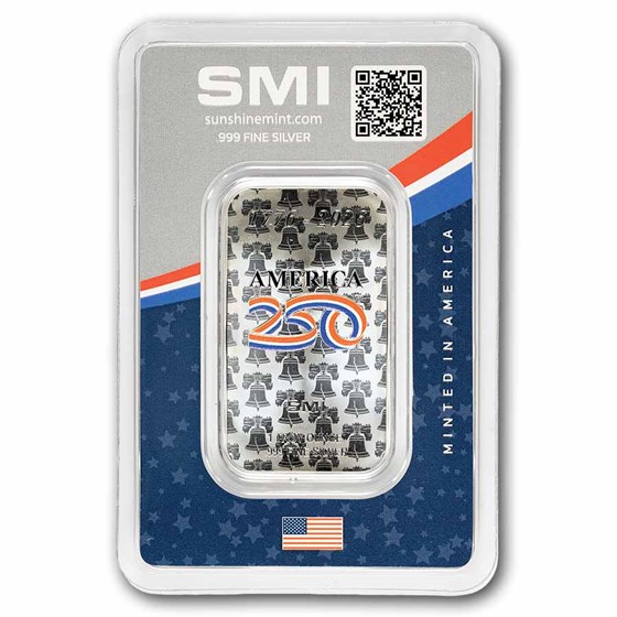 1 oz Silver Bar - America250™ Colorized (TEP)