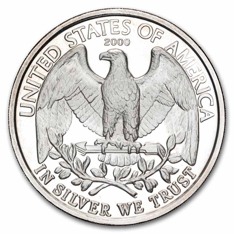 1 oz Silver Round - 2000 Alaska Silver (Cassiterite)