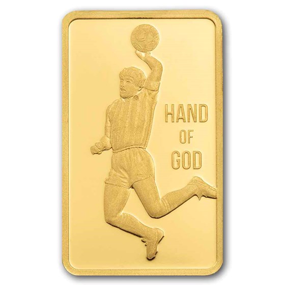 1 gram Gold Bar - PAMP Suisse (Maradona)