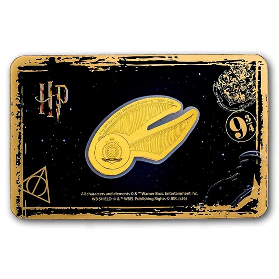 2026 Niue 1/10 g Gold $1 Harry Potter 25 Years: The Golden Snitch
