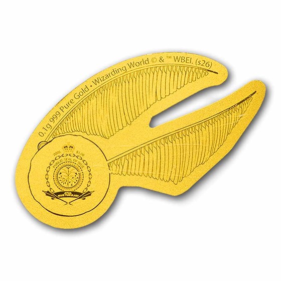 2026 Niue 1/10 g Gold $1 Harry Potter 25 Years: The Golden Snitch