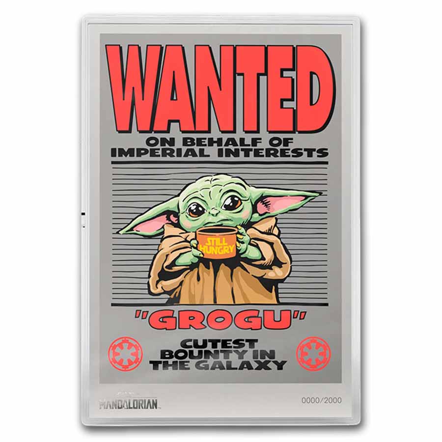 2026 Niue 5 g Silver $1 Star Wars Mandalorian - Wanted: Grogu