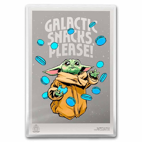 2026 Niue 5 g Silver $1 Star Wars Mandalorian - Wanted: Grogu