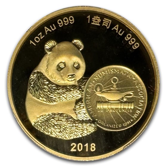 2018 China 1 oz Gold Panda ANA PR-68 PCGS (Show Release)
