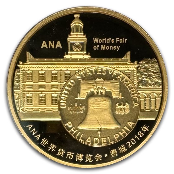 2018 China 1 oz Gold Panda ANA PR-68 PCGS (Show Release)