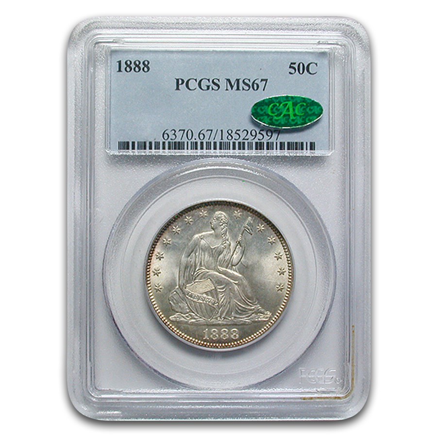 1888 Liberty Seated Half Dollar MS-67 PCGS CAC