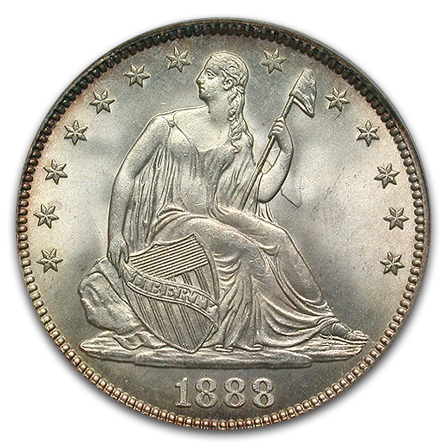 1888 Liberty Seated Half Dollar MS-67 PCGS CAC