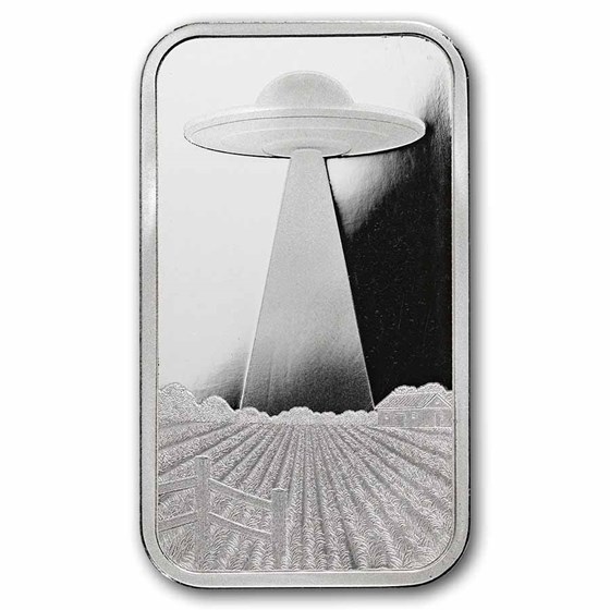 1 oz Silver Bar - The UFO Files