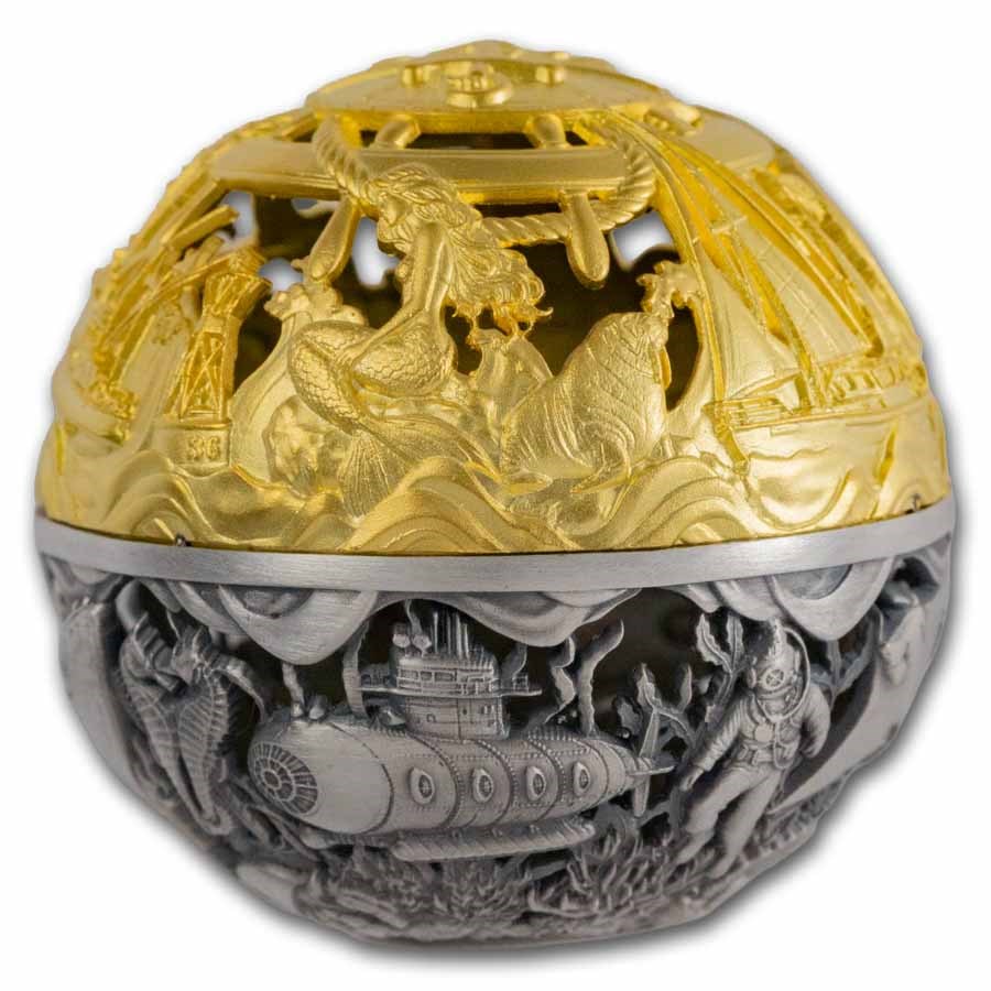 2026 Samoa 2 oz Silver Sea & Surface Filigree Spherical