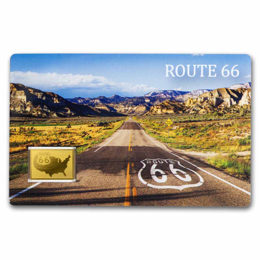 1/1000 oz Gold Bar - Route 66 (In Assay)