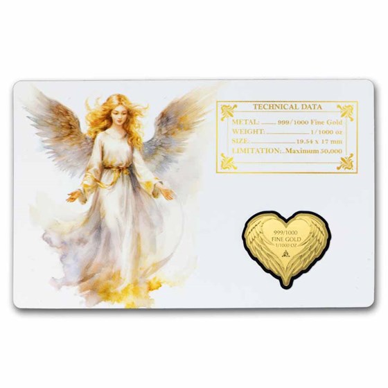1/1000 oz Gold Round - Guardian Angel (In Assay)