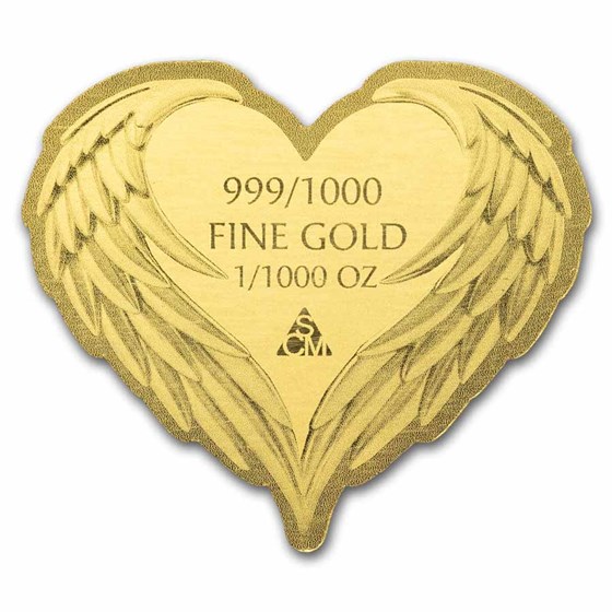 1/1000 oz Gold Round - Guardian Angel (In Assay)