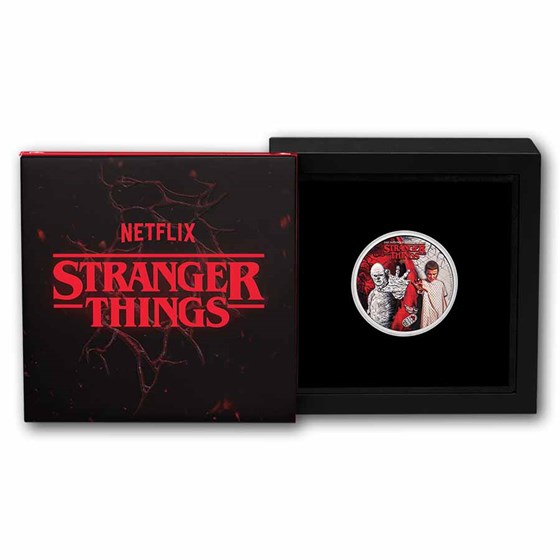 2026 AUS 1/2 Silver Colorized Stranger Things Eleven &amp; Vecna