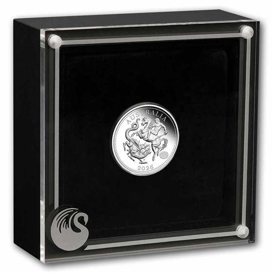 2026 Australia 1/4 oz Silver Sovereign Proof (Box, COA)