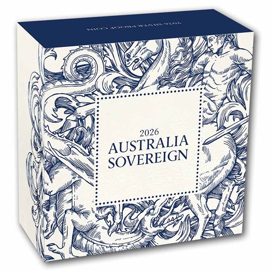 2026 Australia 1/4 oz Silver Sovereign Proof (Box, COA)