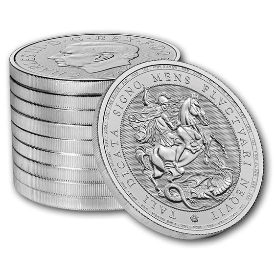 2026 Great Britain 1 oz Silver St. George and the Dragon BU
