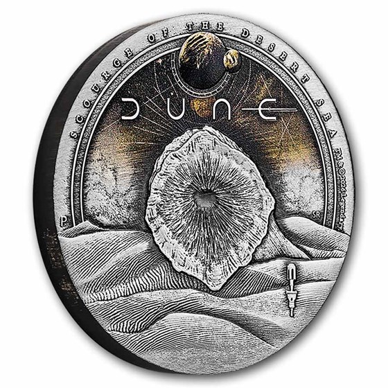 2026 AUS 2 oz Silver Color Dune Scourge of the Desert Sea Antique